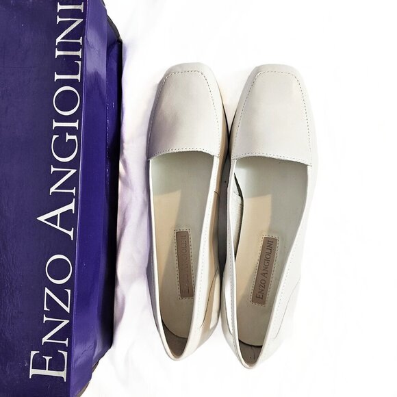 Liberty Willow White Enzo Angiolini Flat Loafer - Picture 3 of 4